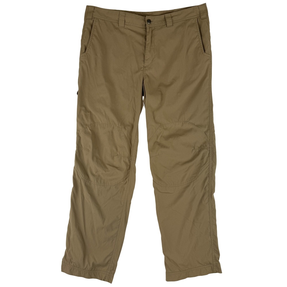 Eddie Bauer Pants Mens 38x32 Brown Cordura Guide Hiking Outdoor